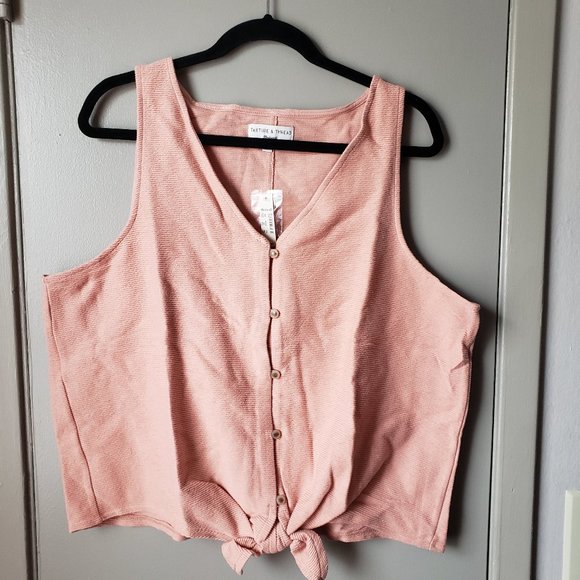 Madewell Texture & Thread Button-Front Tank Top - Picture 4 of 6